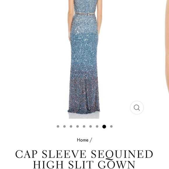 Mac Duggal blue ombré size 14 gown - Picture 2 of 8